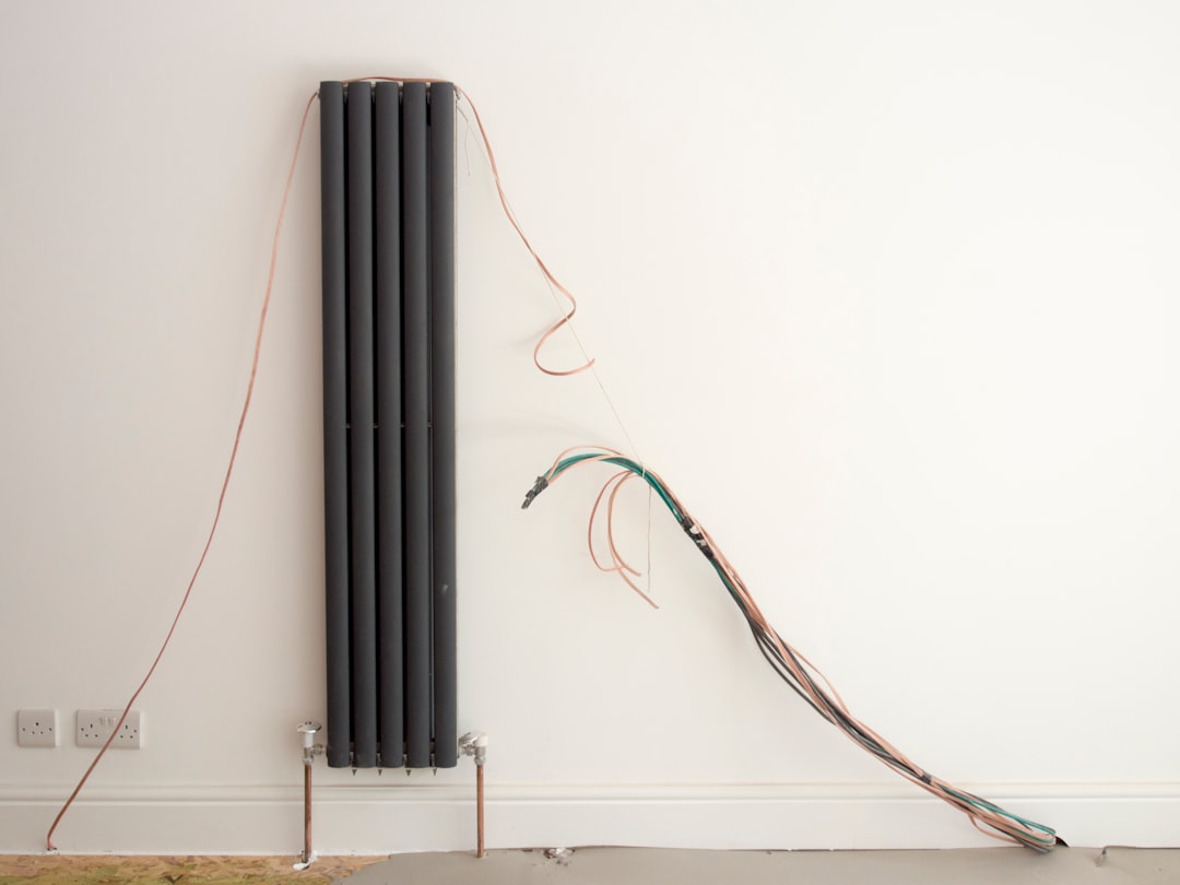 Modern property interior with clean pipework installation